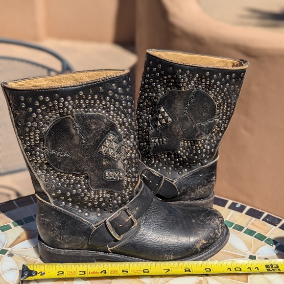 FRYE JENNA SKULL BOOTS - Picture 2 of 8